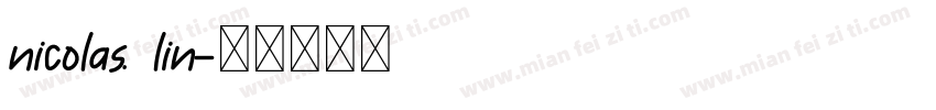 nicolas. lin字体转换